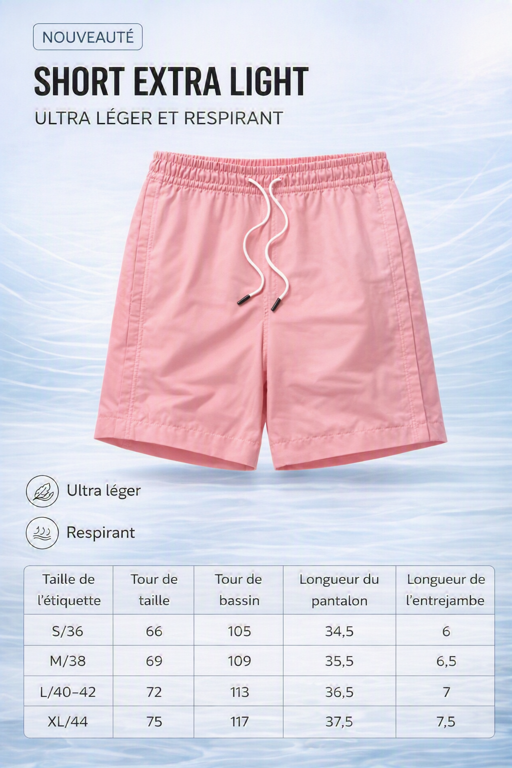 Short Ultra Light – Femmes de Pilotes