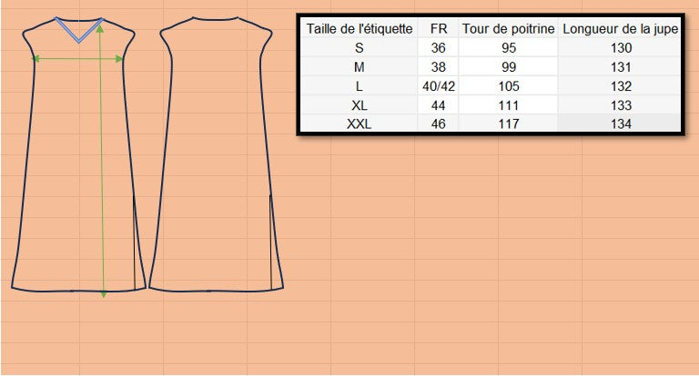 Robe vanille douce