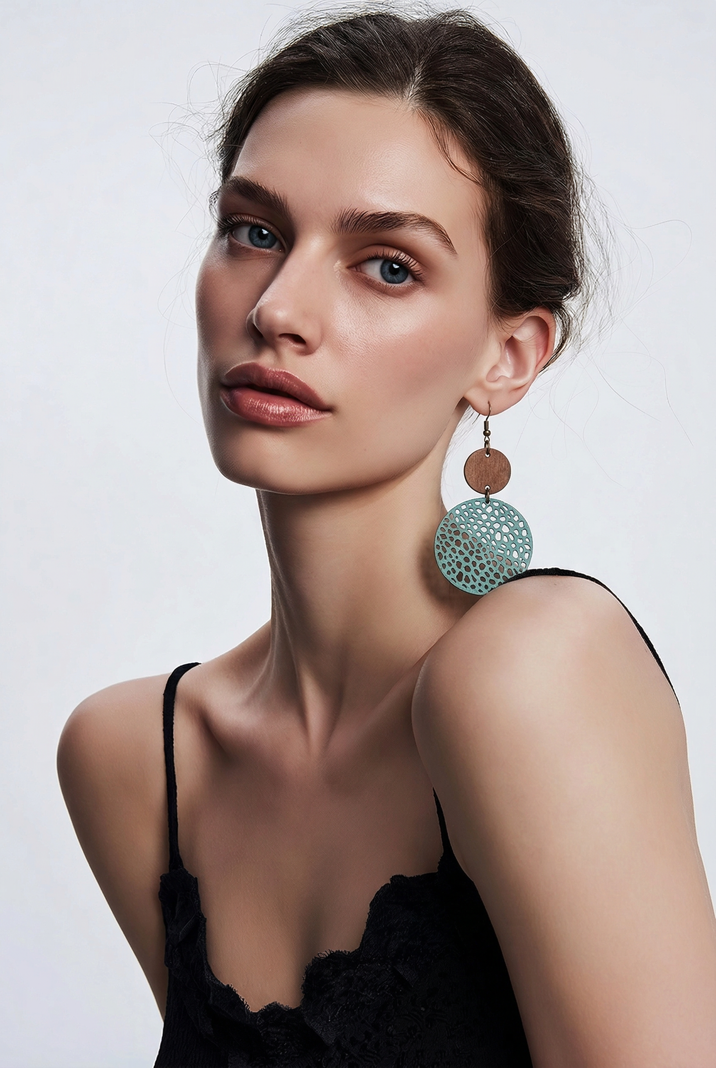 Boucles d'oreilles bleu nature