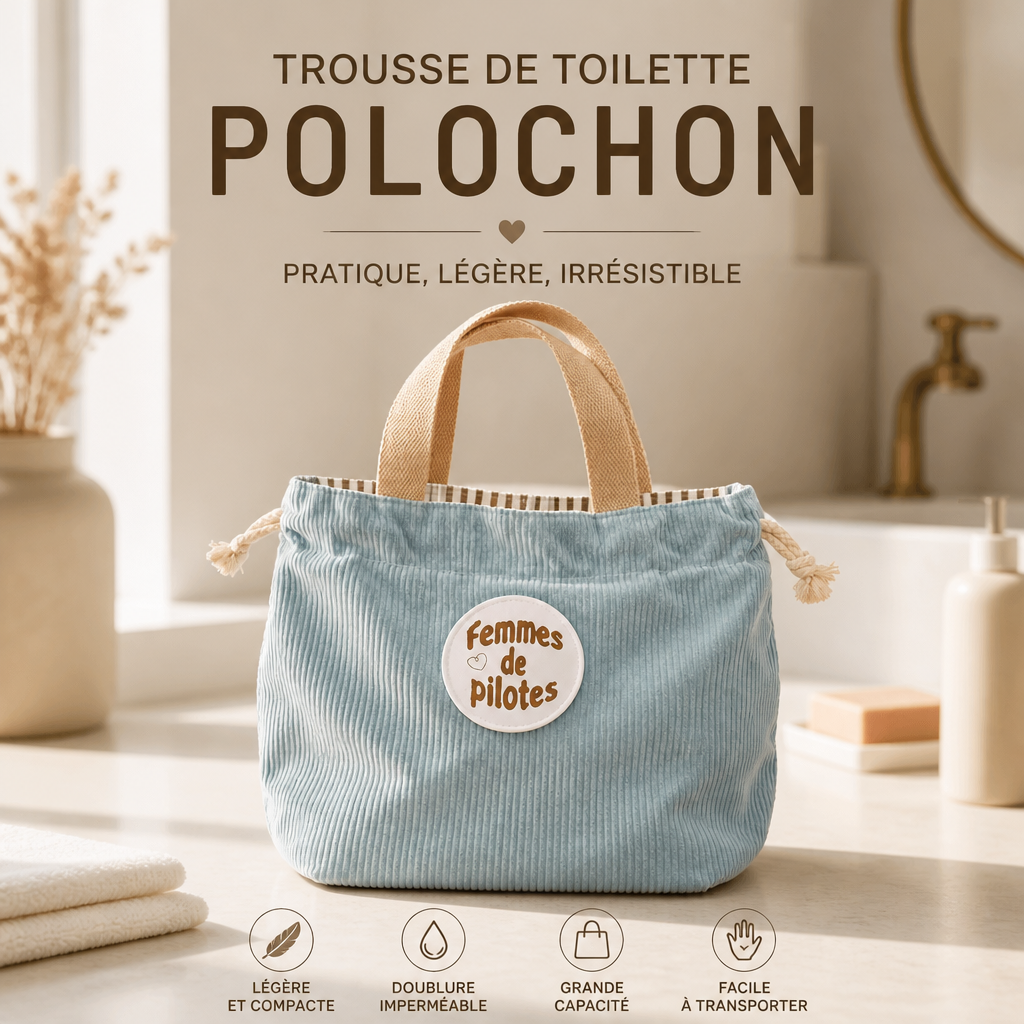 Sac maquillage  Polochon - Femmes de Pilotes