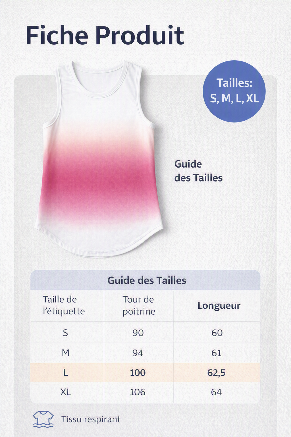 Top Sport Plume – Femmes de Pilotes