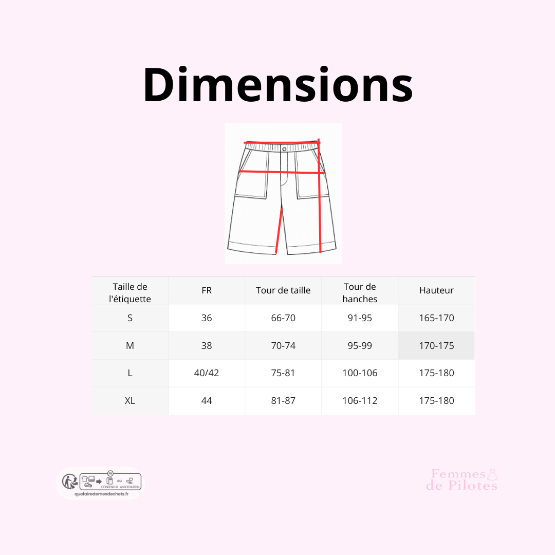 Short Terra Cota Femmes de Pilotes