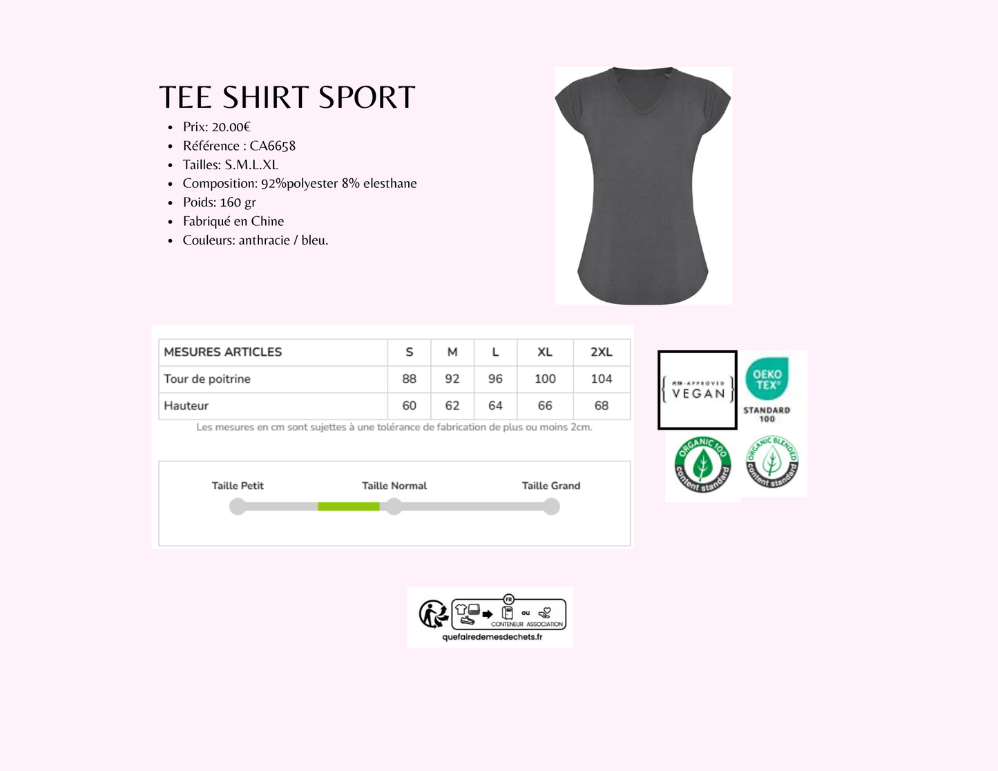 T-shirt Sport Personnalisable