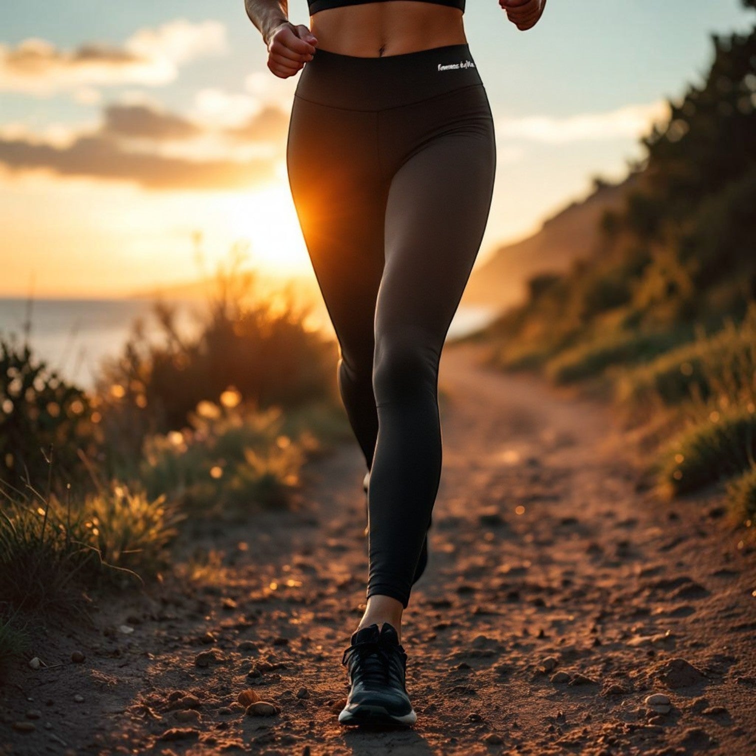 Femmes de pilotes leggings de fitness noirs taille haute extensibles pour femme, parfaits pour la course à pied.