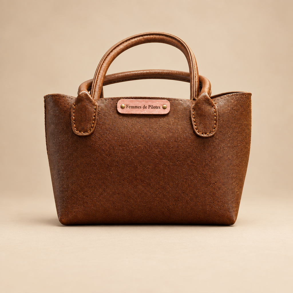 Sac Ambre sur fond beige lumineux